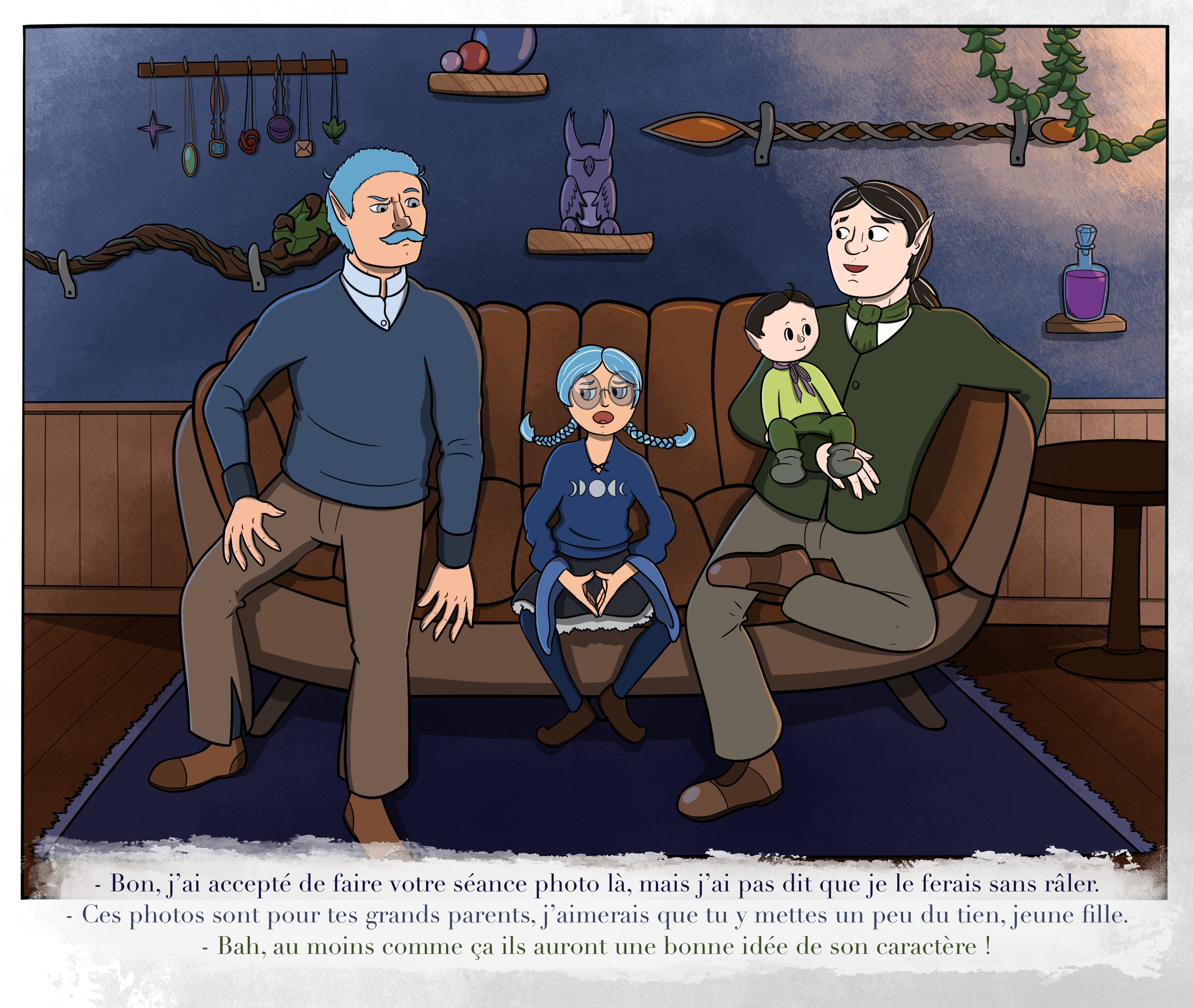 Une photo de la famille Zinn